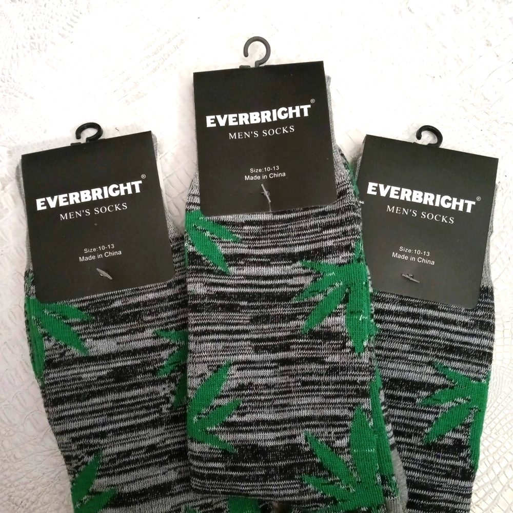 BOGO🆓 | Everbright Mens Cannabis Leaf Sock Bundle